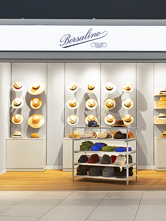 BORSALINO INAUGURA LA SUA SECONDA TRAVEL BOUTIQUE  ALL’AEROPORTO DI ROMA-FIUMICINO