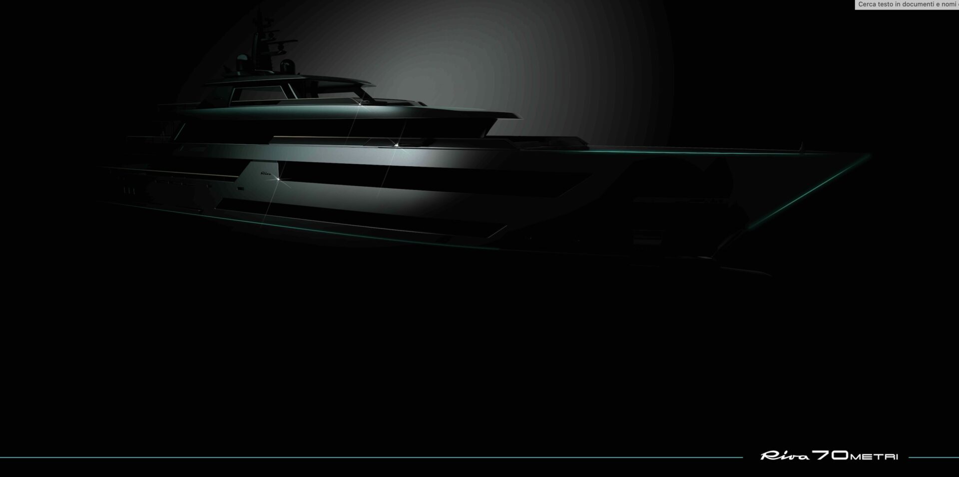 Una visione di eleganza e innovazione: il debutto del Riva 70 metri