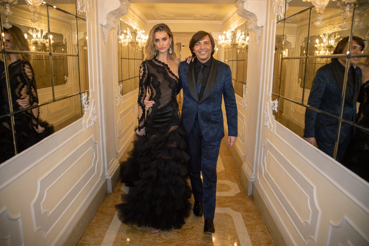 Anton Giulio Grande alla Milano Fashion Week con la collezione dedicata a Frida Kahlo